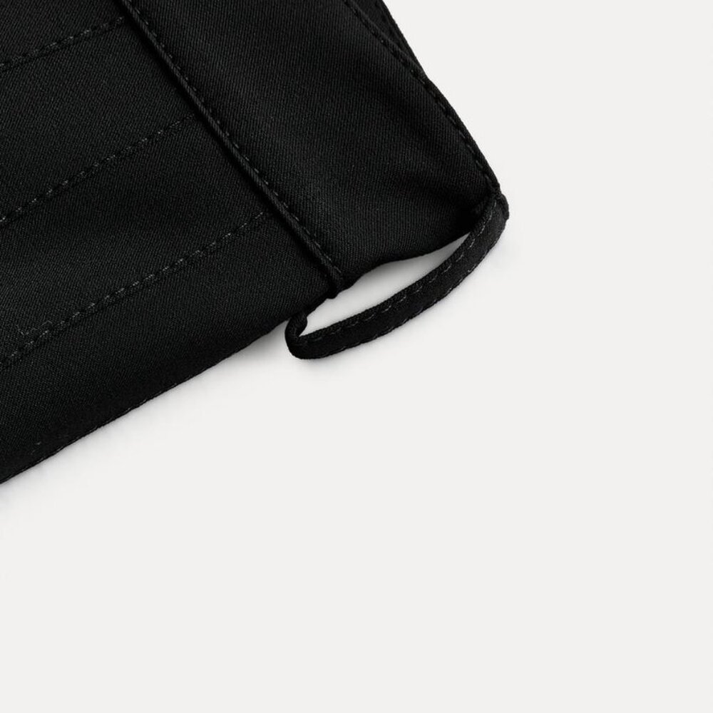 NWT ZARA PLEATED SKIRT ZW COLLECTION BLACK - Picture 6 of 10